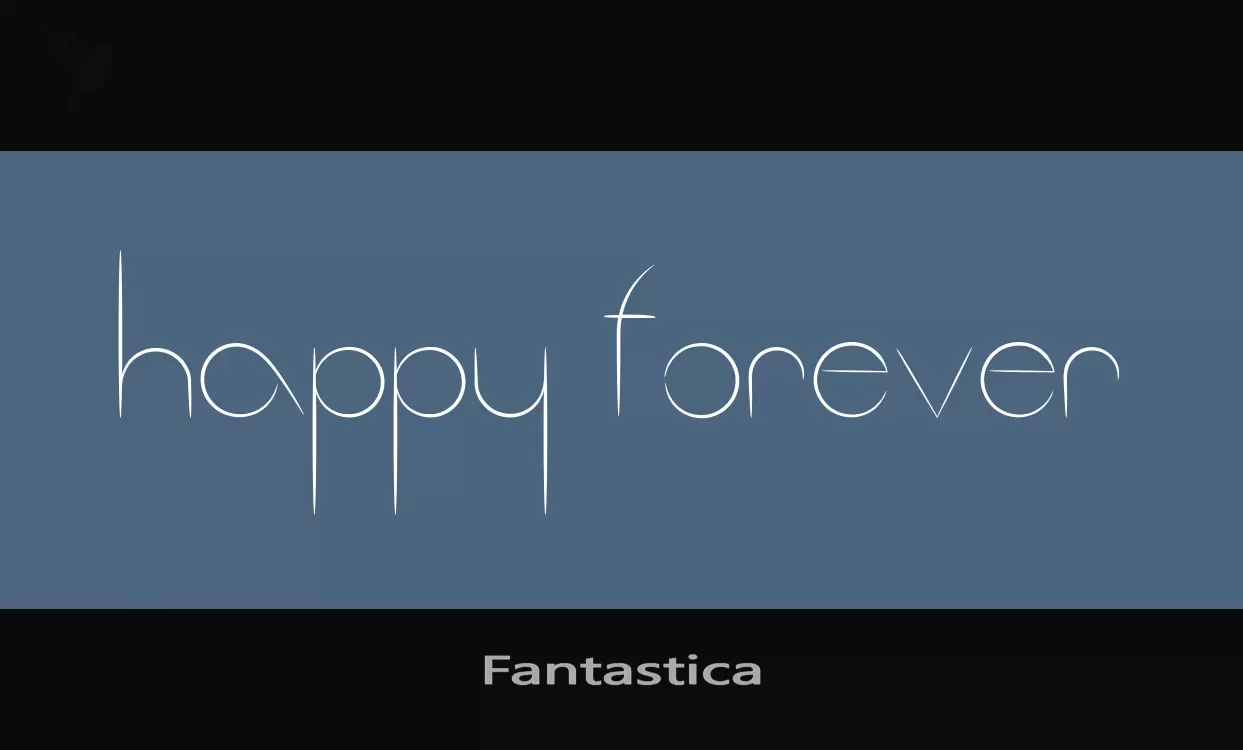 Font Sample of Fantastica