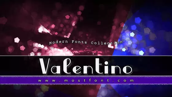「Valentino」字体排版图片