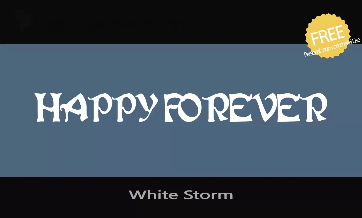 「White-Storm」字体效果图