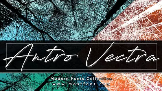 「Antro-Vectra」字体排版图片