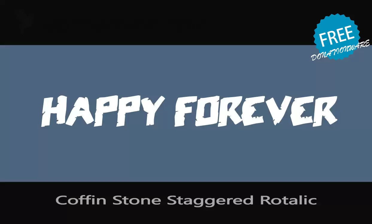 「Coffin-Stone-Staggered-Rotalic」字体效果图