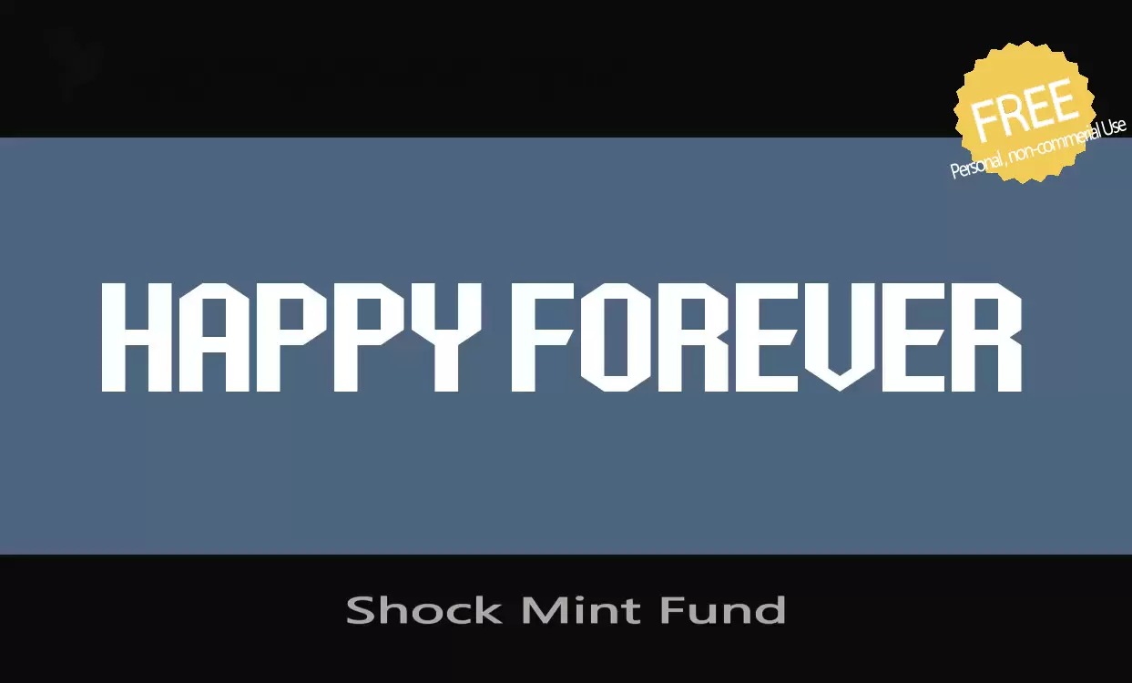「Shock-Mint-Fund」字体效果图