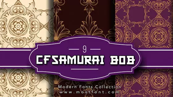 Typographic Design of CF-Samurai-Bob