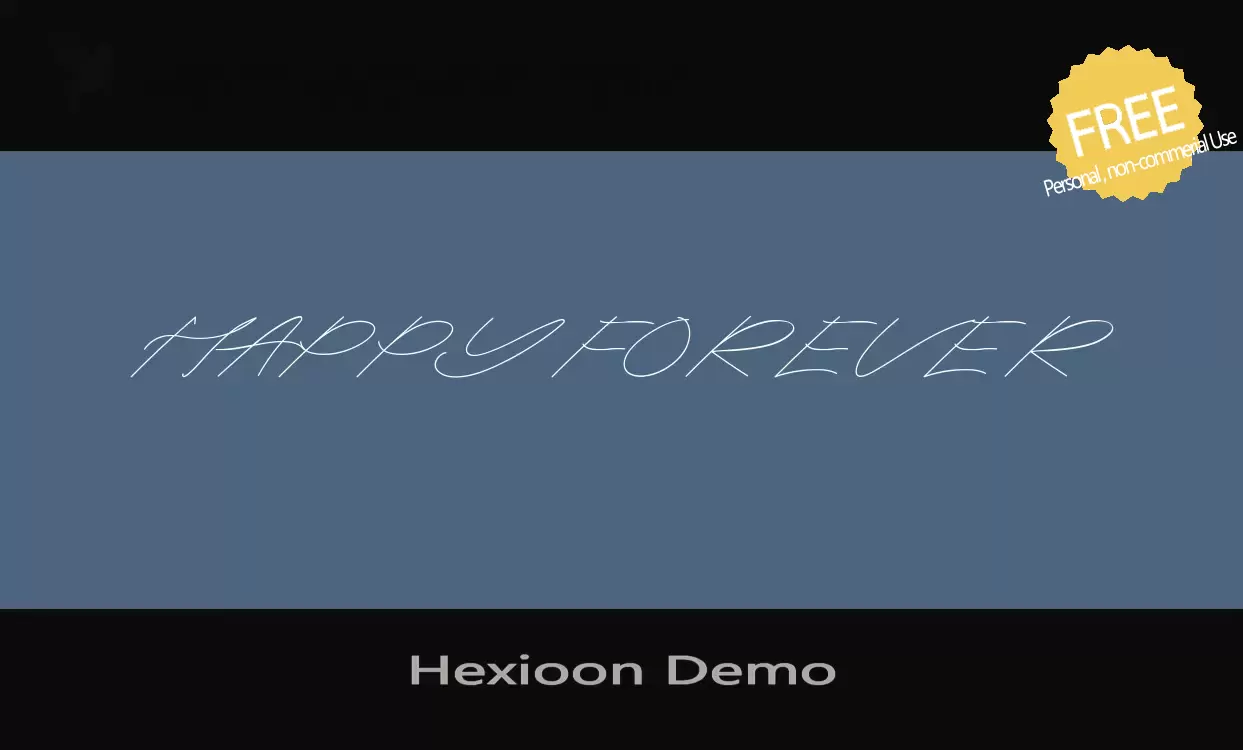 Font Sample of Hexioon-Demo