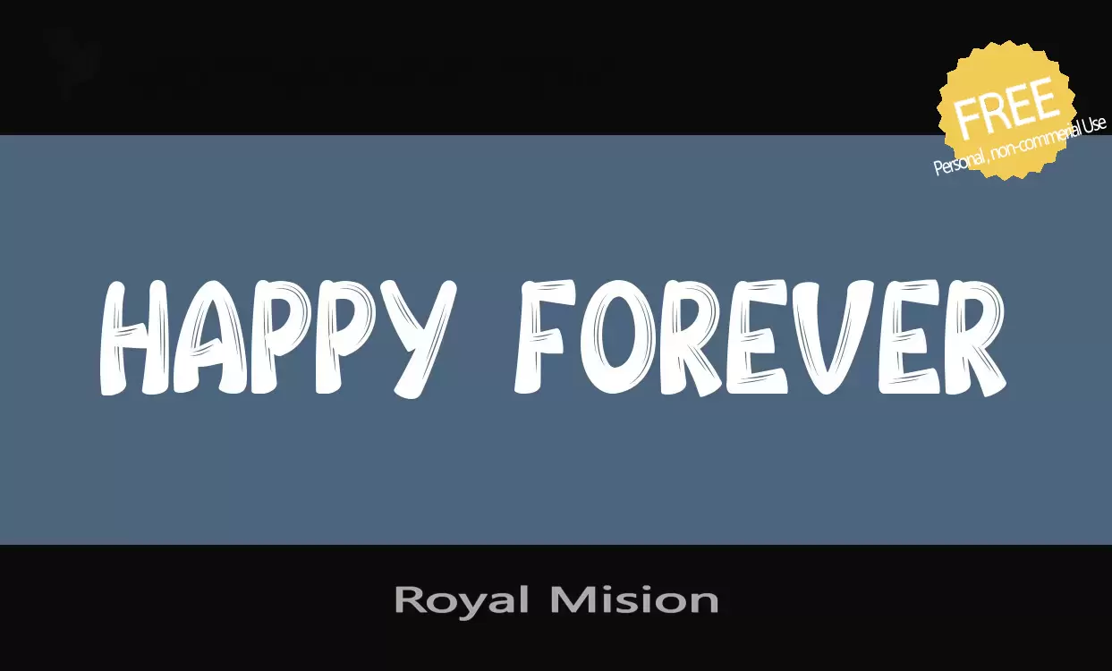 「Royal-Mision」字体效果图