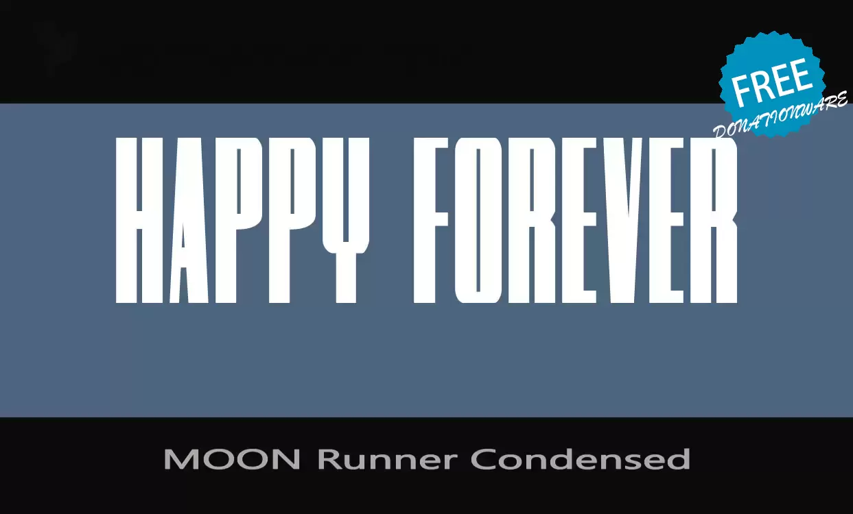 「MOON-Runner-Condensed」字体效果图