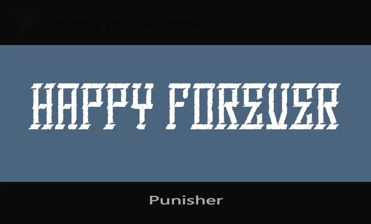 「Punisher」字体效果图