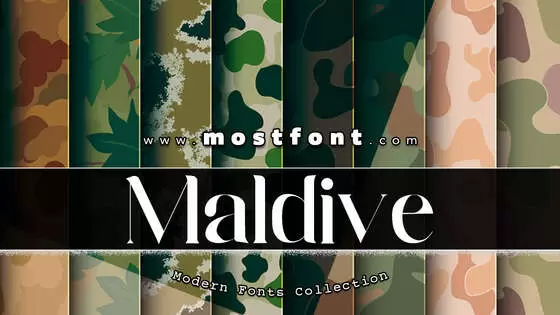Typographic Design of Maldive