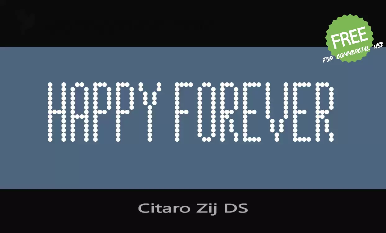 Font Sample of Citaro-Zij-DS