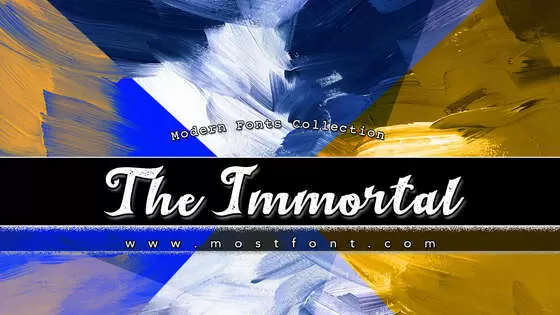 「The-Immortal-1」字体排版图片