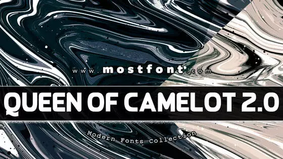 Typographic Design of Queen-Of-Camelot-2.0