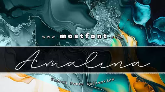 「Amalina」字体排版样式