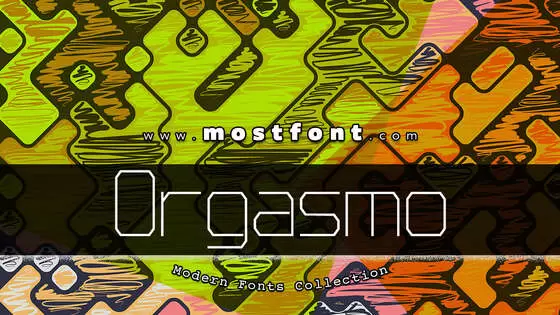 Typographic Design of Orgasmo