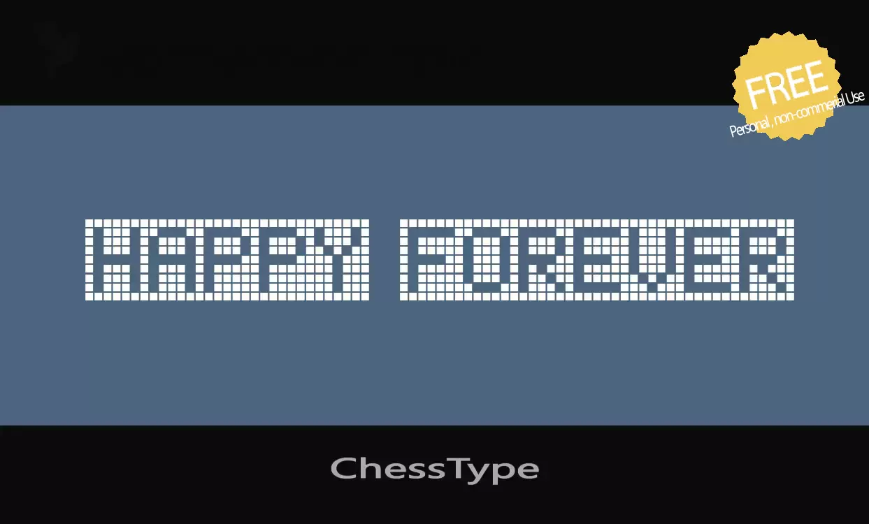 Font Sample of ChessType