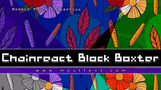 Typographic Design of Chainreact-Block-Boxter