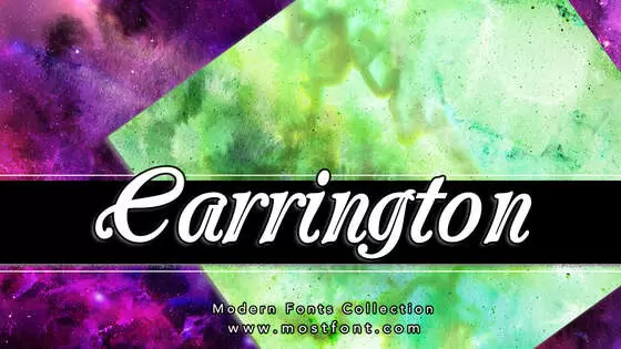 Typographic Design of Carrington