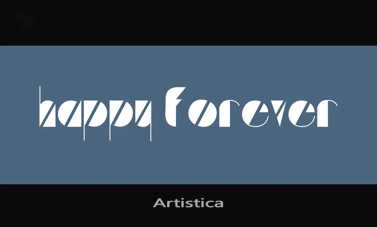 Font Sample of Artistica