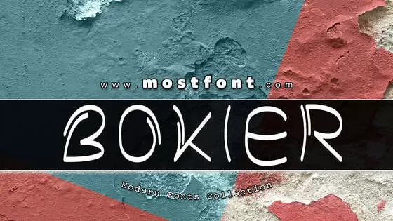 「Bokier」字体排版样式