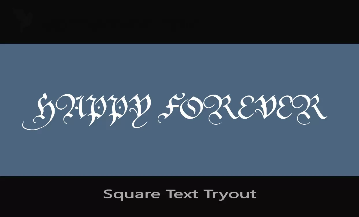 「Square-Text-Tryout」字体效果图