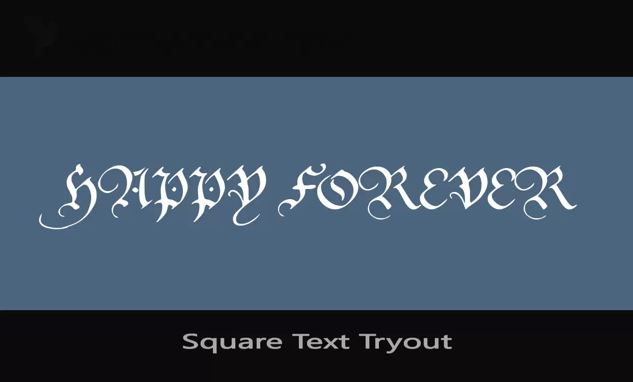 Font Sample of Square-Text-Tryout