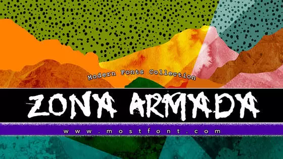 Typographic Design of Zona-Armada