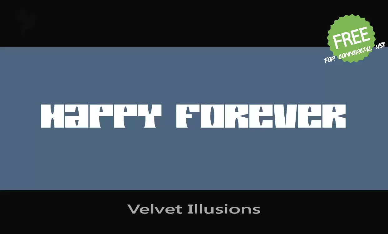 「Velvet-Illusions」字体效果图