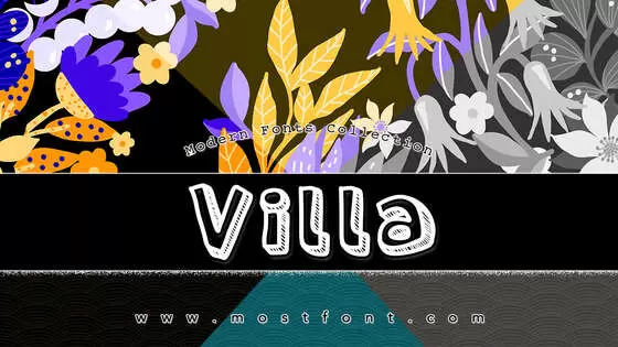 「Villa」字体排版图片