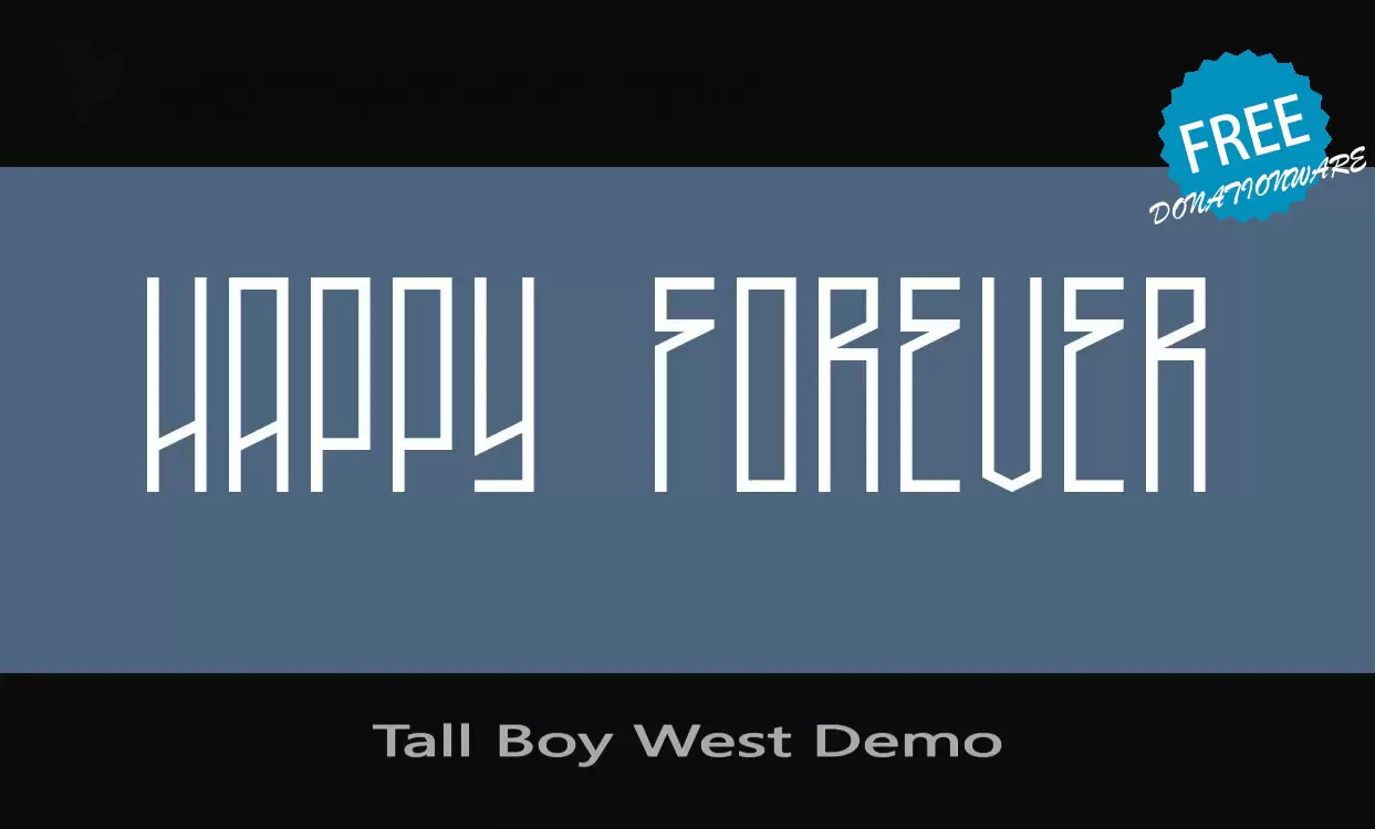 「Tall-Boy-West-Demo」字体效果图