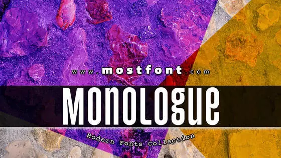 Typographic Design of Monologue-DEMO