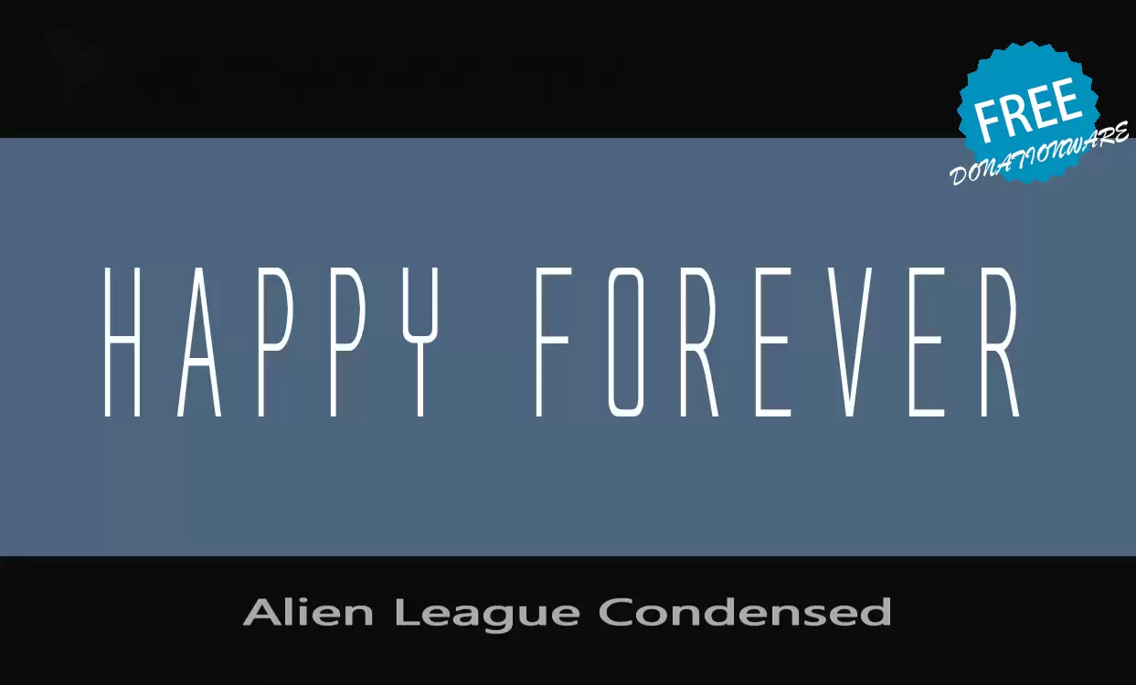 Font Sample of Alien-League-Condensed