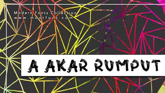 Typographic Design of A-Akar-Rumput