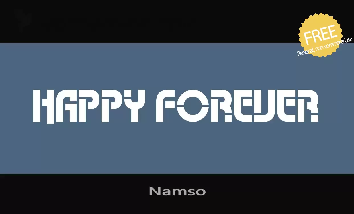 Font Sample of Namso