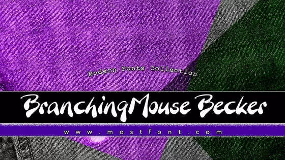 Typographic Design of BranchingMouse-Becker