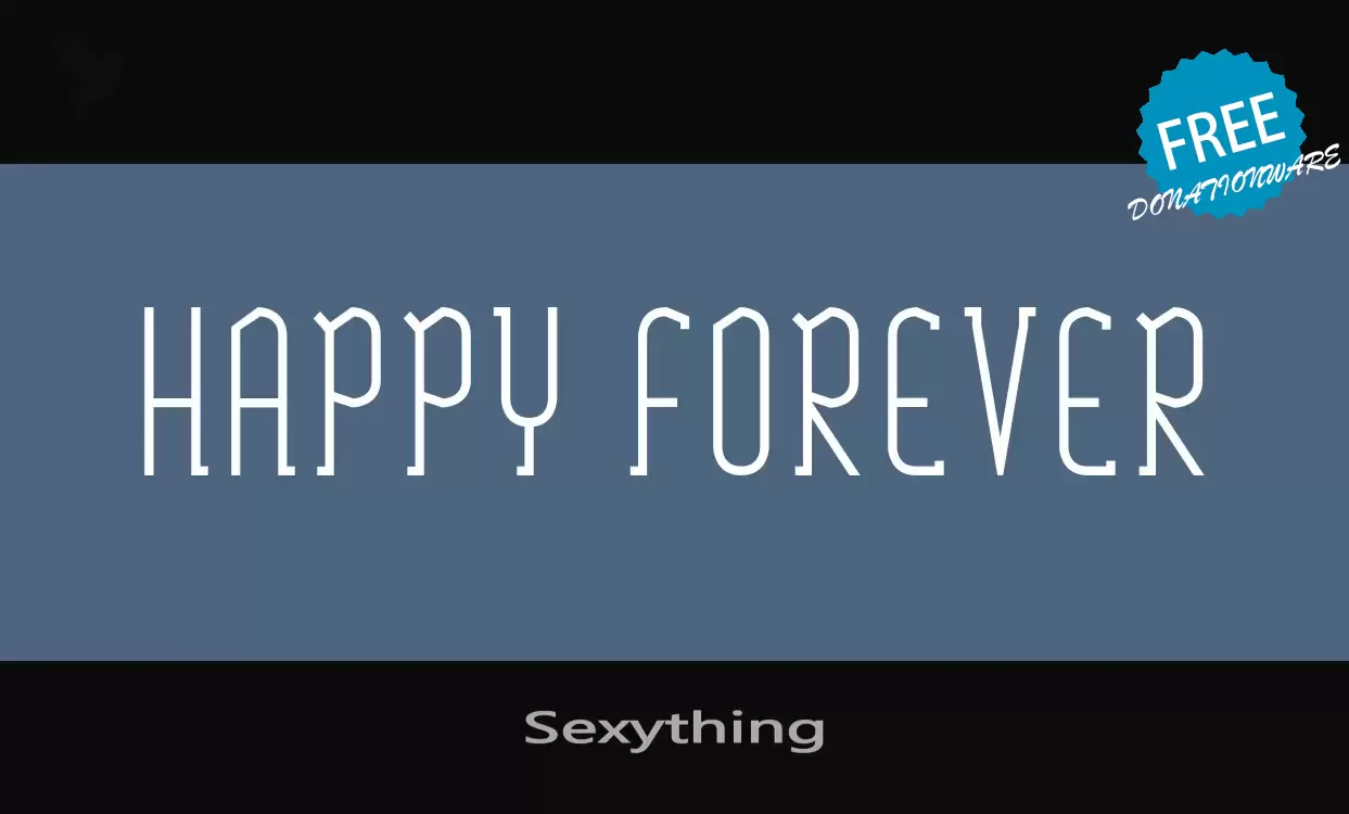 Font Sample of Sexything