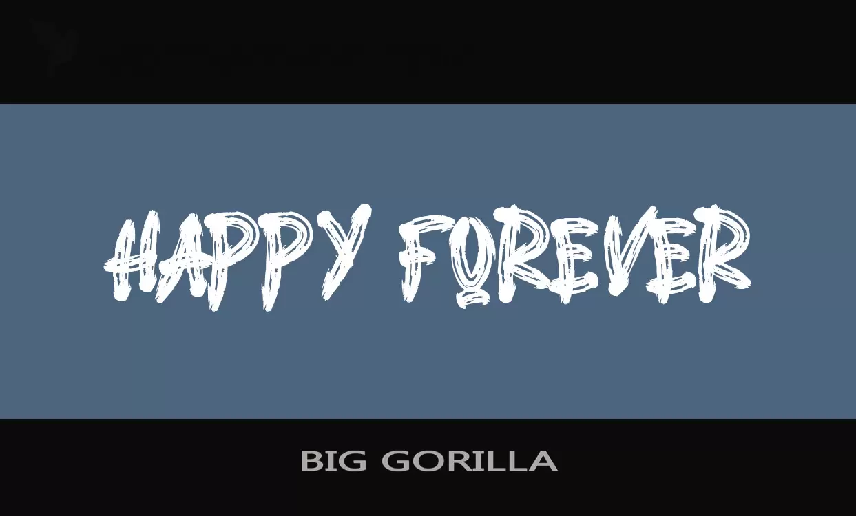 「BIG-GORILLA」字体效果图