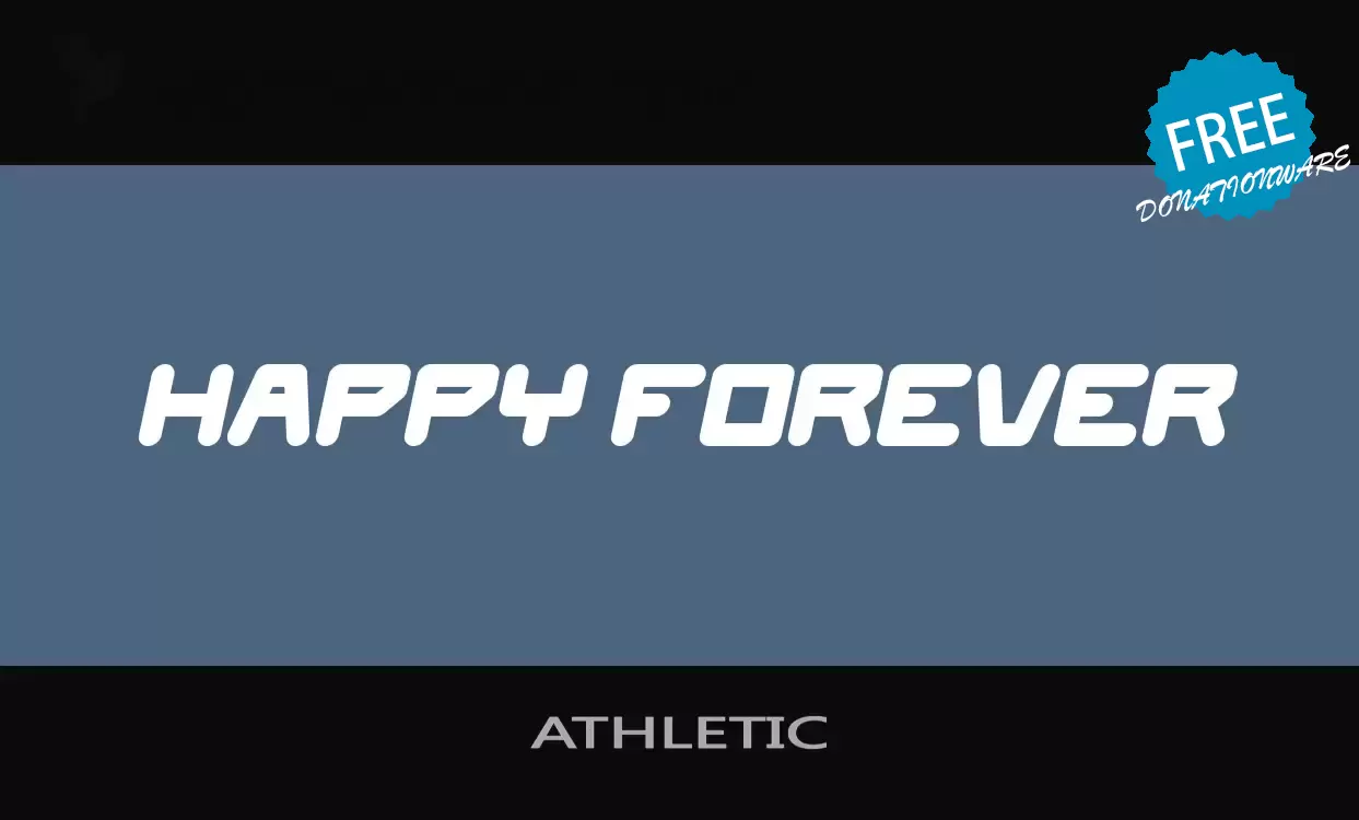 「ATHLETIC」字体效果图