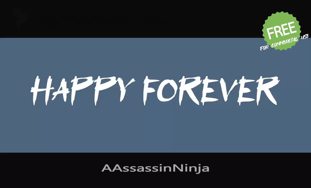 「AAssassinNinja」字体效果图