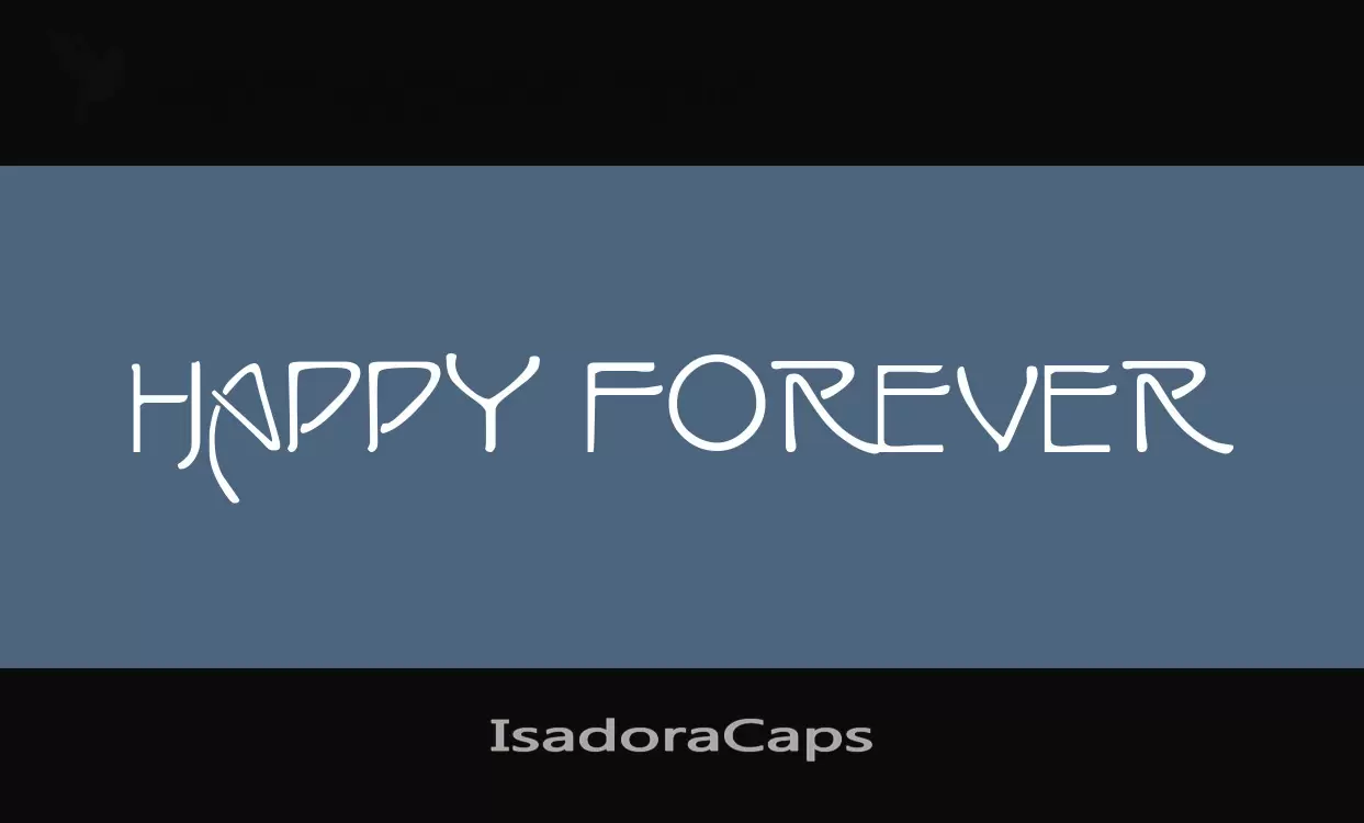 「IsadoraCaps」字体效果图