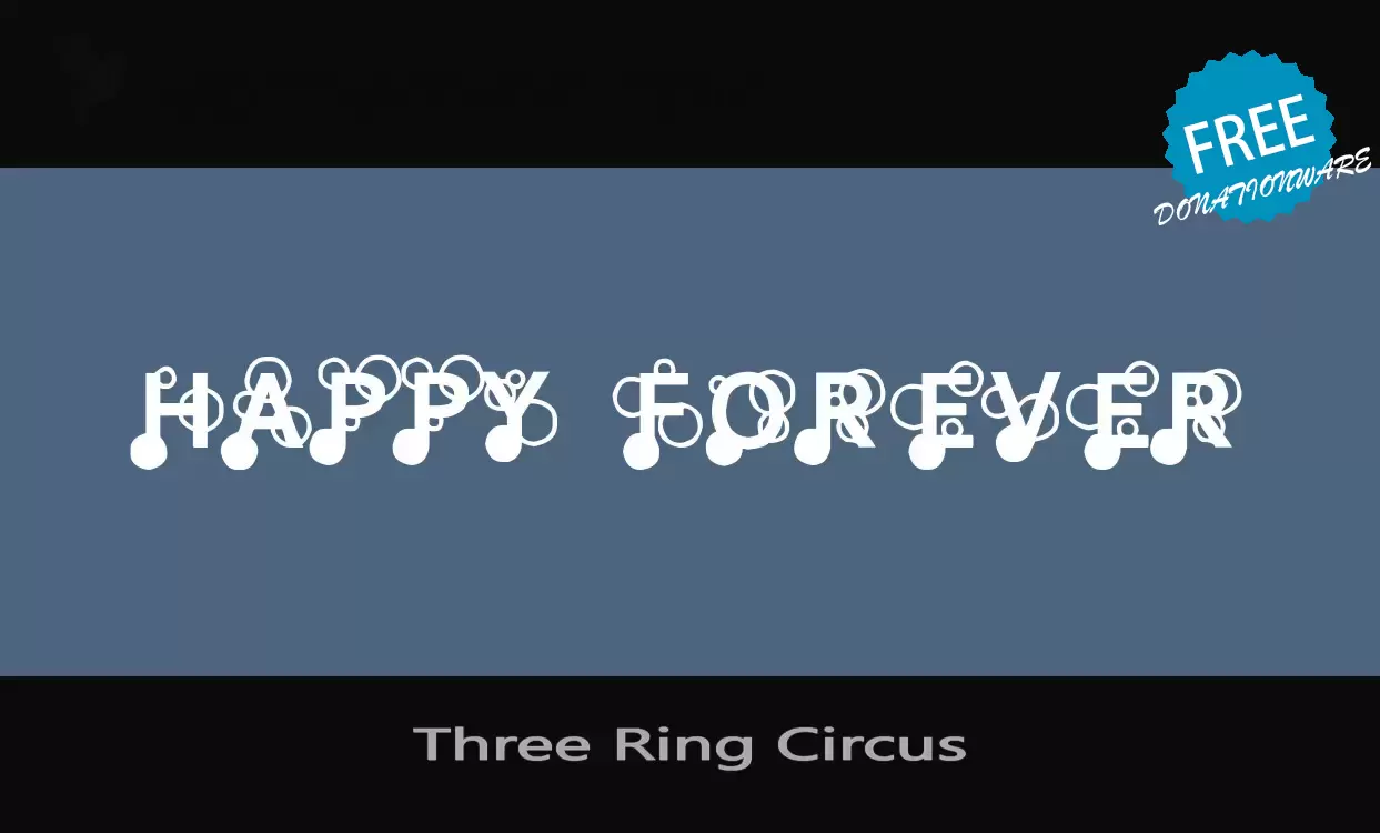 「Three-Ring-Circus」字体效果图