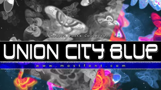 「Union-City-Blue」字体排版图片
