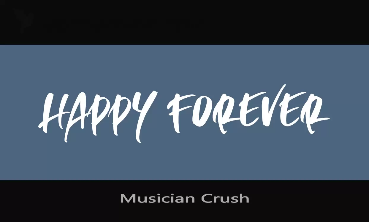 「Musician-Crush」字体效果图