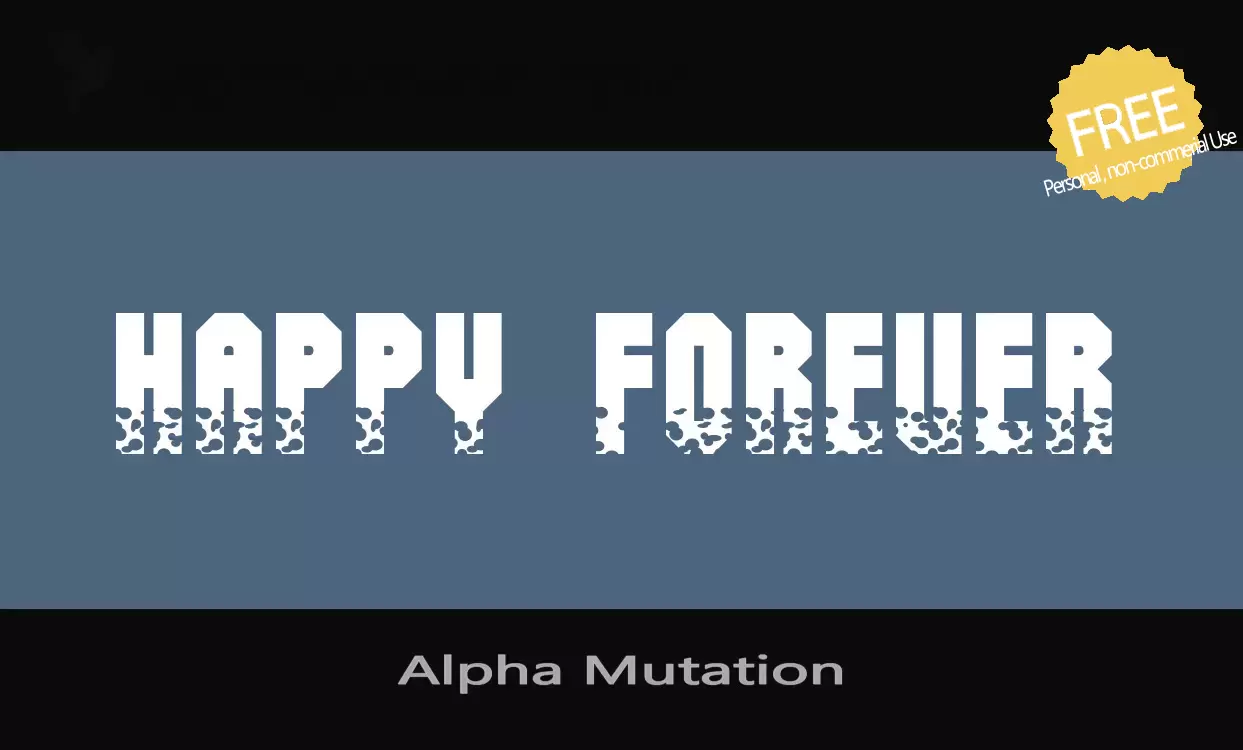 「Alpha-Mutation」字体效果图