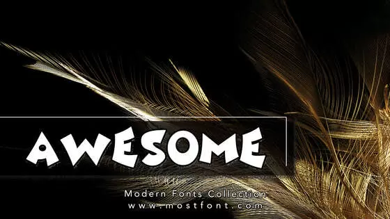 「Awesome」字体排版样式