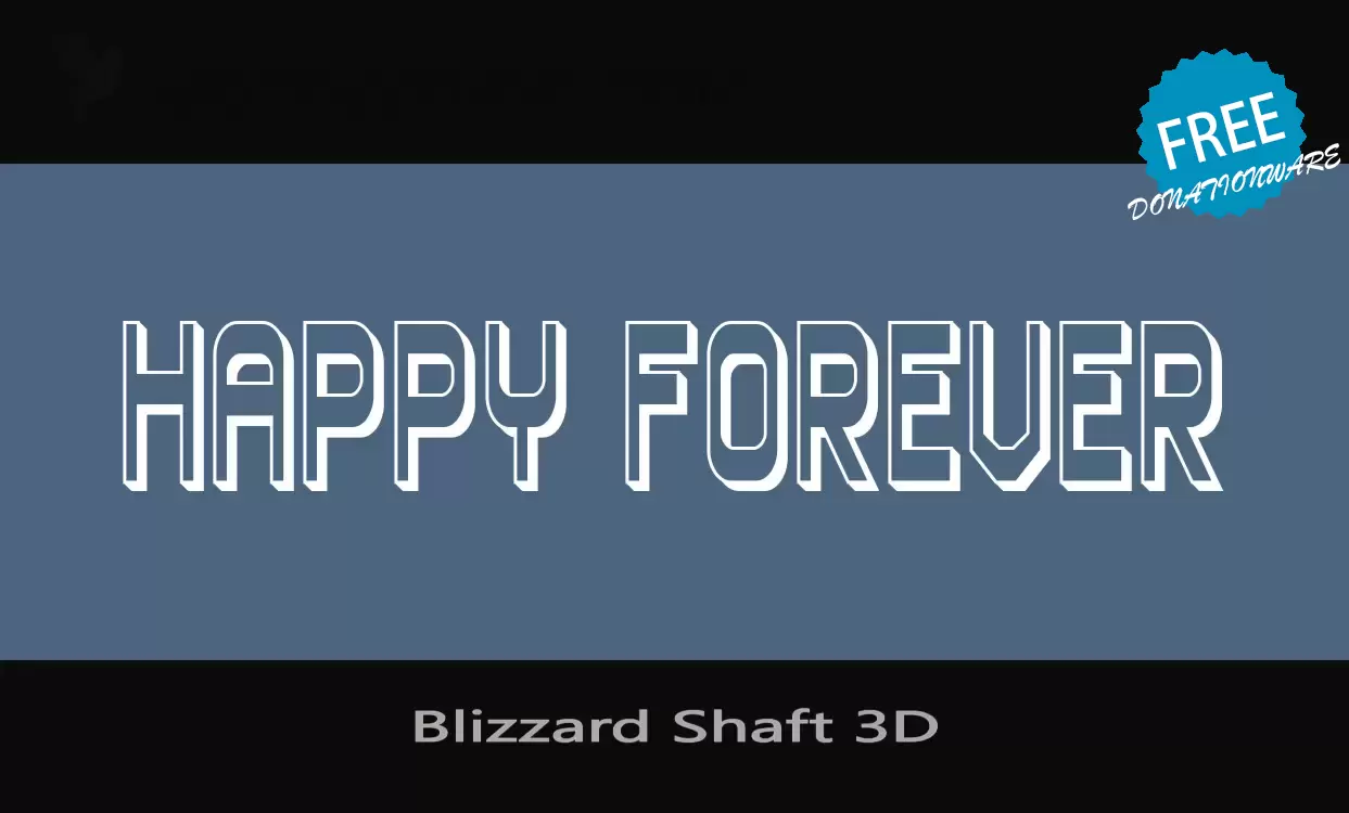 「Blizzard-Shaft-3D」字体效果图