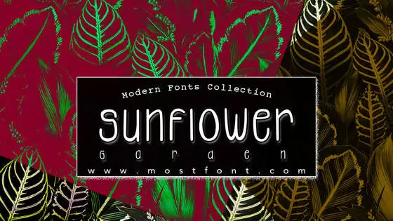 「Sunflower-Garden」字体排版样式