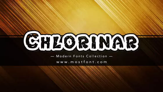 「Chlorinar」字体排版图片