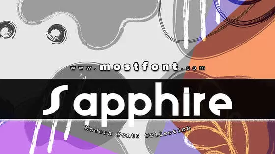 Typographic Design of Sapphire
