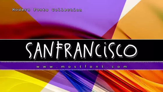 「SanFrancisco」字体排版图片