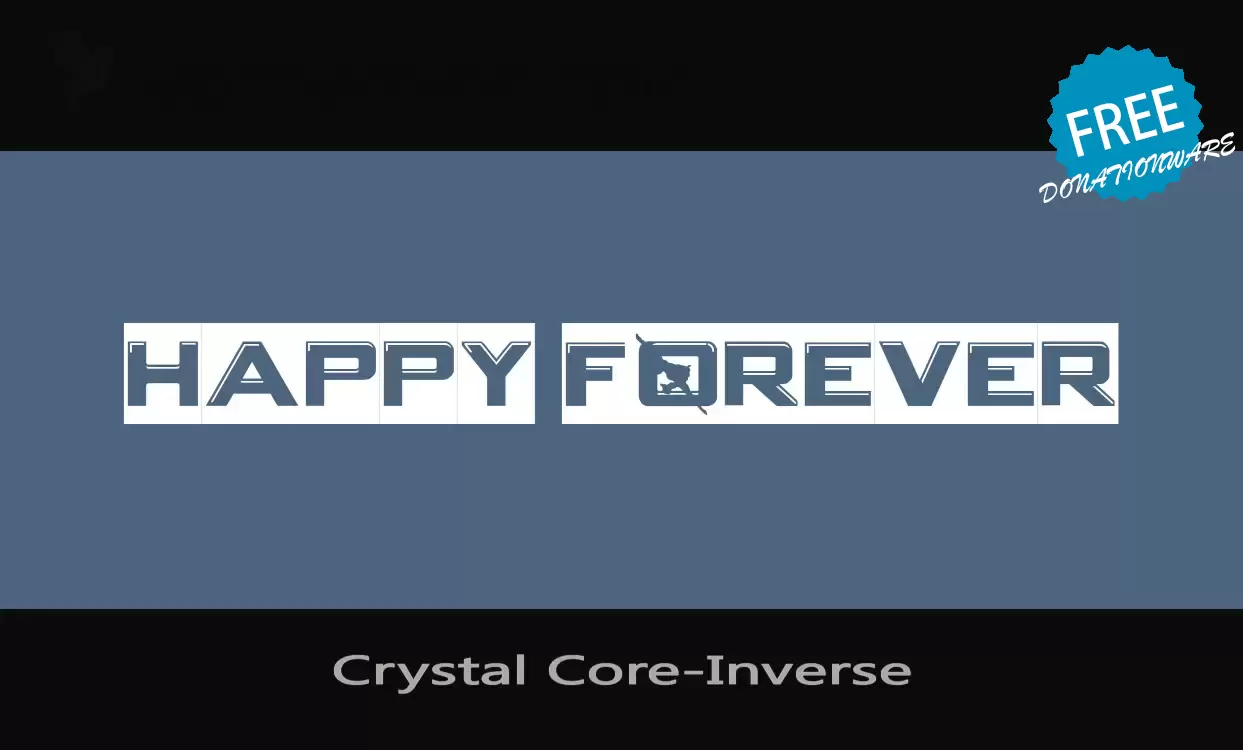 Font Sample of Crystal-Core-Inverse