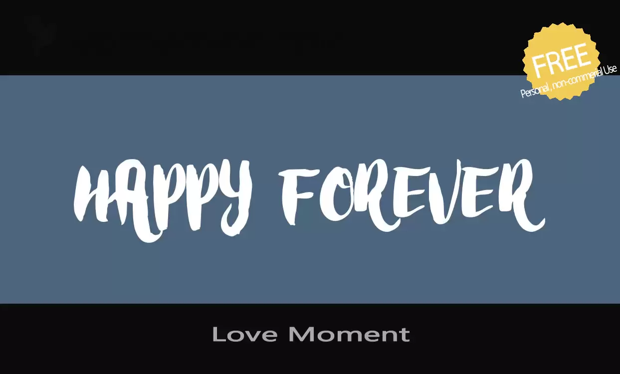 「Love-Moment」字体效果图